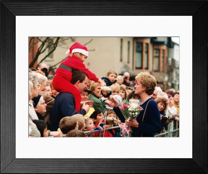 Framed Print : Princess Diana, HRH The Princess of Wales, greets well-wishers during her visit to Tyne Framed Print : Princess Diana, HRH The Princess of Wales, greets well-wishers during her visit to Tyne