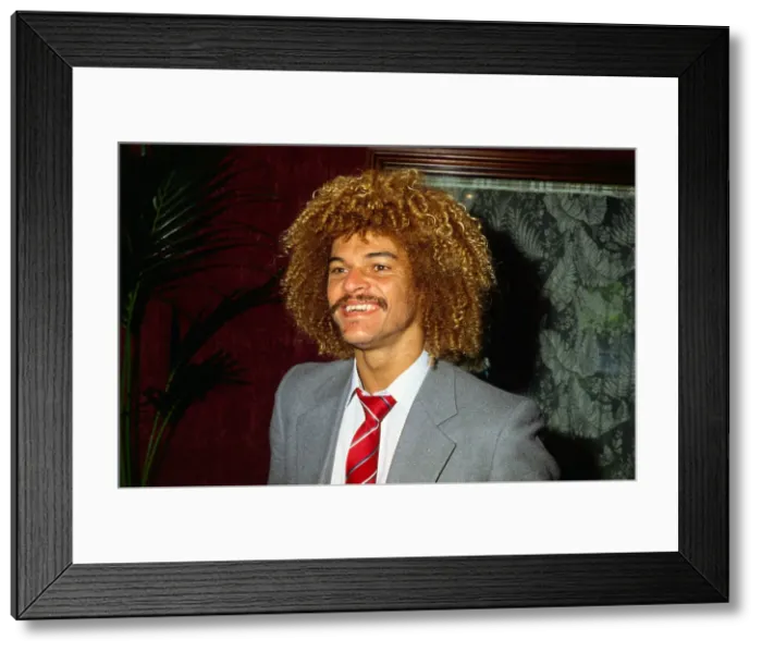 Framed Print : Carlos Valderrama Columbia football player May 1988 Framed Print : Carlos Valderrama Columbia football player May 1988