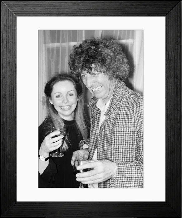 Framed Print : Tom Baker, Doctor Who in the popular BBC series, has announced his engagement to Lalla Framed Print : Tom Baker, Doctor Who in the popular BBC series, has announced his engagement to Lalla