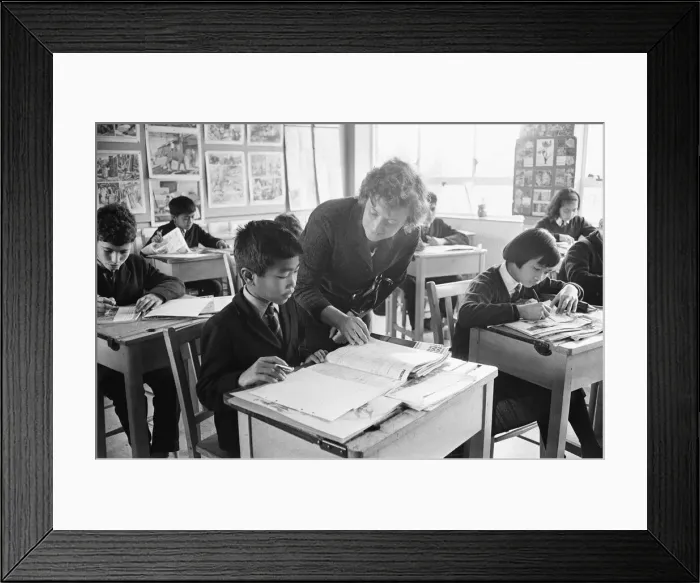 Framed Print : Schoolchildren in Language Class at Pestalozzi Village for Children in Sedlescombe Framed Print : Schoolchildren in Language Class at Pestalozzi Village for Children in Sedlescombe
