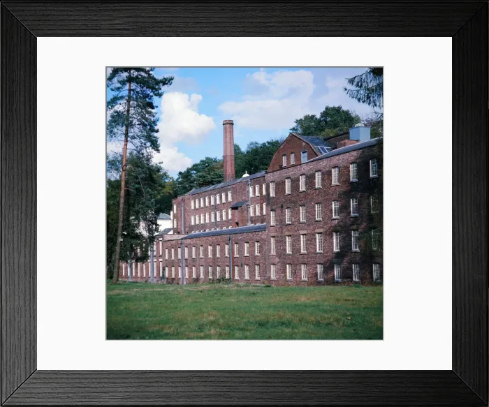 Framed Print : Quarry Bank Mill in Styal, Cheshire, 1973 Framed Print : Quarry Bank Mill in Styal, Cheshire, 1973