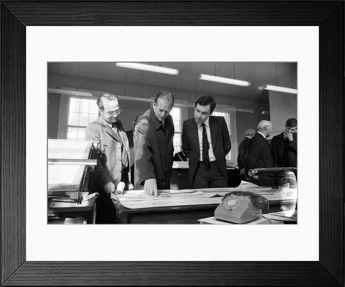 Framed Print : Prince Philip, Duke of Edinburgh, in Hartlepool to visit HMS Warrior Framed Print : Prince Philip, Duke of Edinburgh, in Hartlepool to visit HMS Warrior
