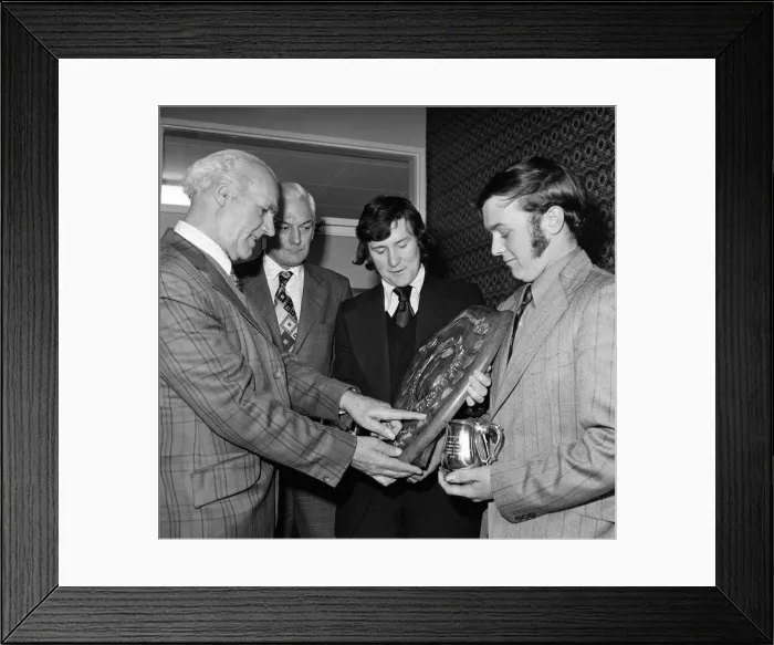Framed Print : Top apprentices get awards. 1976 Framed Print : Top apprentices get awards. 1976