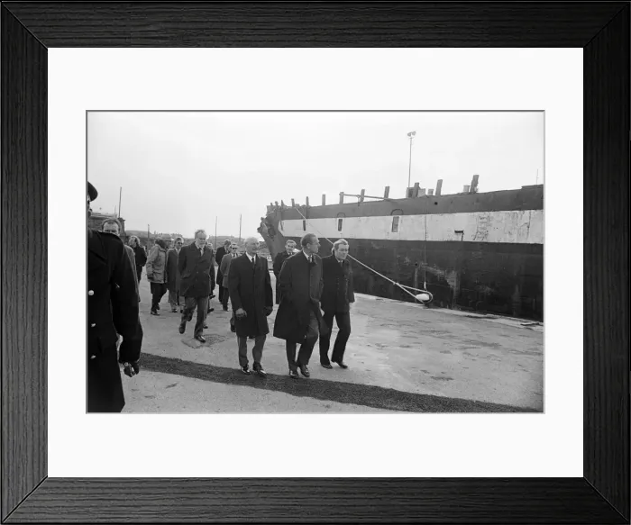 Framed Print : Prince Philip, Duke of Edinburgh, in Hartlepool to visit HMS Warrior Framed Print : Prince Philip, Duke of Edinburgh, in Hartlepool to visit HMS Warrior