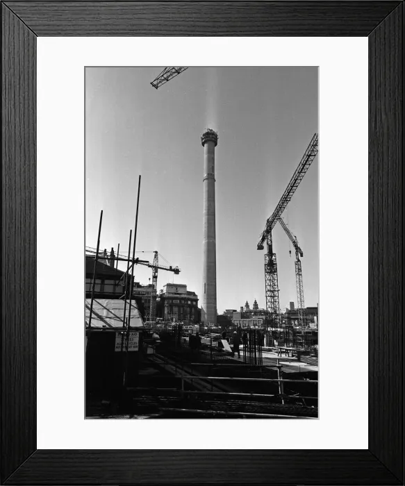 Framed Print : Liverpool Tower topping out. 15th March 1967 Framed Print : Liverpool Tower topping out. 15th March 1967