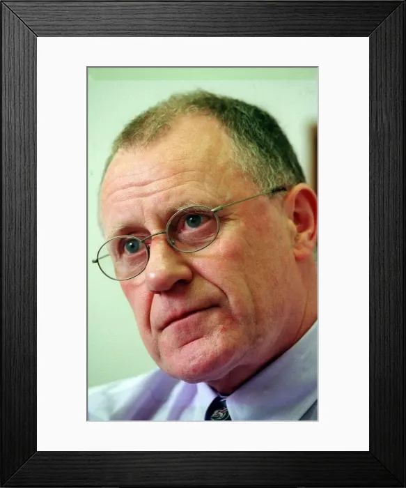 Framed Print : Dennis Canavan Independent candidate for Falkirk West April 1999 Framed Print : Dennis Canavan Independent candidate for Falkirk West April 1999