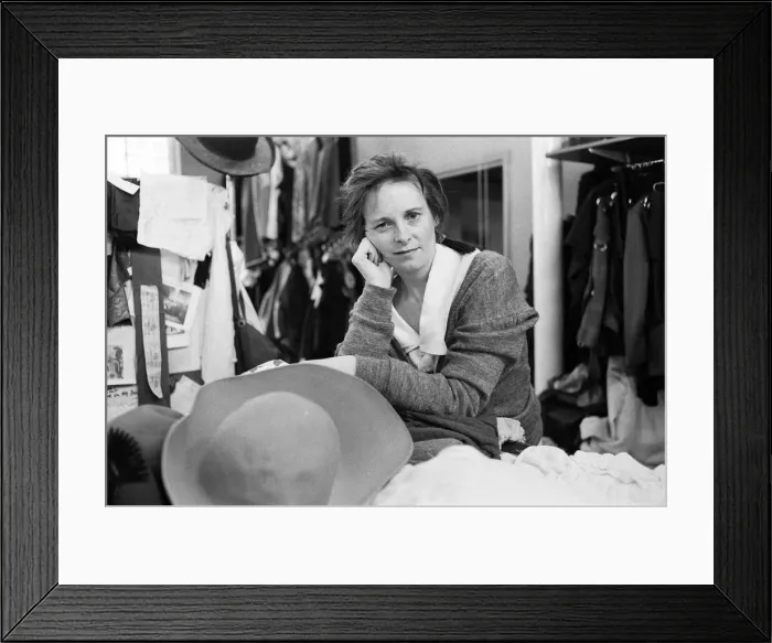 Framed Print : British fashion designer Vivienne Westwood. 28th April 1983 Framed Print : British fashion designer Vivienne Westwood. 28th April 1983