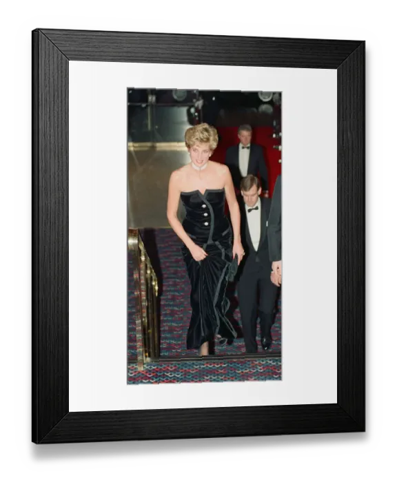 Framed Print : Princess Diana, HRH The Princess of Wales, attends the Royal Gala Premiere of Framed Print : Princess Diana, HRH The Princess of Wales, attends the Royal Gala Premiere of