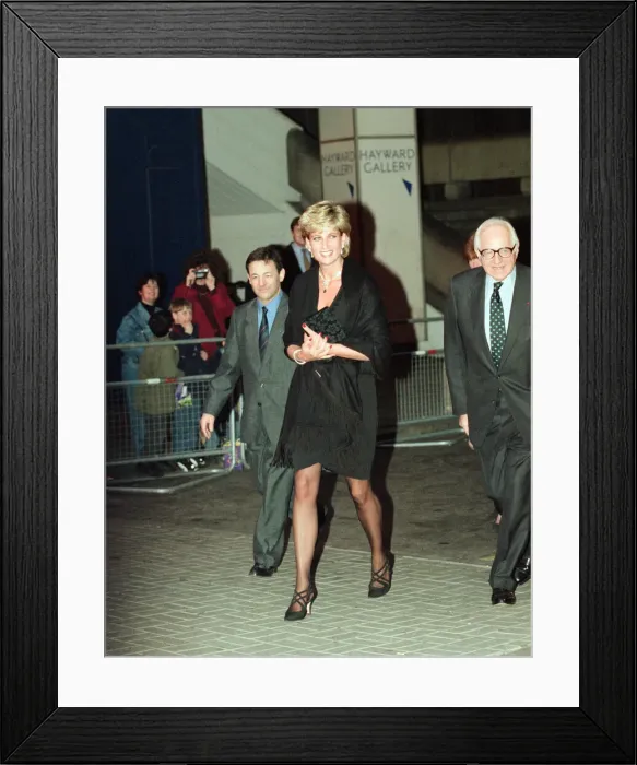 Framed Print : Princess Diana, HRH The Princess of Wales, attends a private piano recital performed by Framed Print : Princess Diana, HRH The Princess of Wales, attends a private piano recital performed by