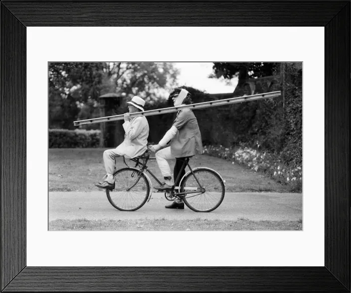 Framed Print : Eric Morecambe and Tom Baker on location at Hever Castle Framed Print : Eric Morecambe and Tom Baker on location at Hever Castle