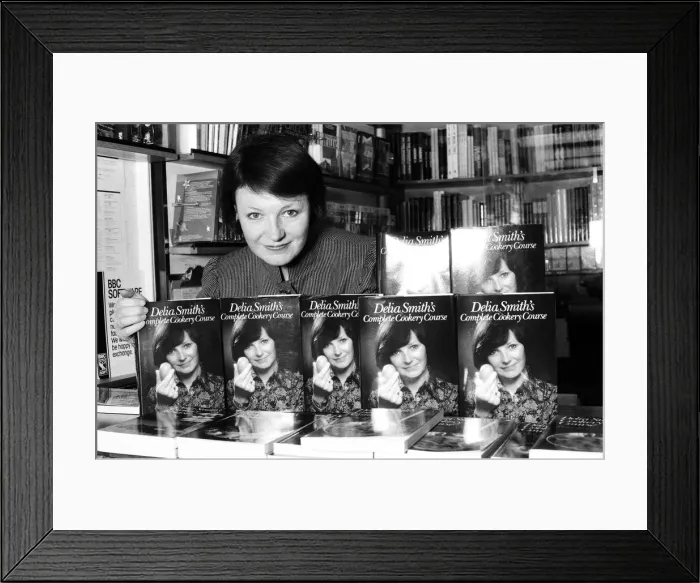 Framed Print : Delia Smith at a BBC Book Shop in Marylebone High Street Framed Print : Delia Smith at a BBC Book Shop in Marylebone High Street