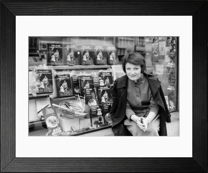 Framed Print : Delia Smith at a BBC Book Shop in Marylebone High Street Framed Print : Delia Smith at a BBC Book Shop in Marylebone High Street