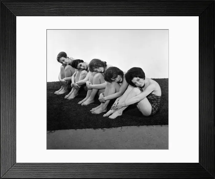 Framed Print : Fashion shoot for models wearing swimsuits. They are, Gioia Cecil Bull, Hilda Dabby Framed Print : Fashion shoot for models wearing swimsuits. They are, Gioia Cecil Bull, Hilda Dabby