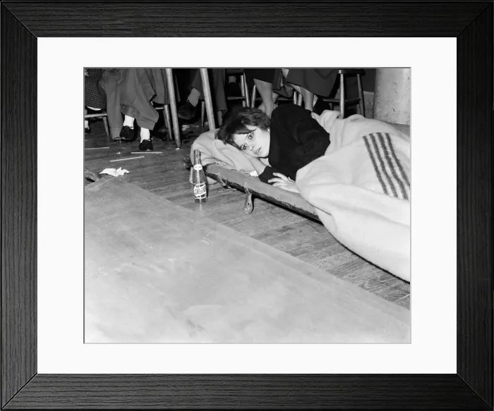 Framed Print : Young people taking part in a twisting dance competition Framed Print : Young people taking part in a twisting dance competition