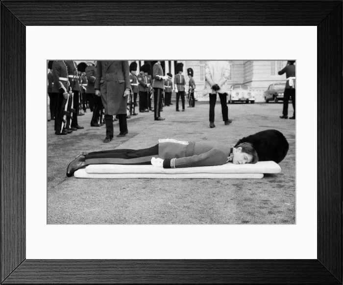 Framed Print : A hard days work for actor Richard Warwick who is playing Bumbo Bailey in the film