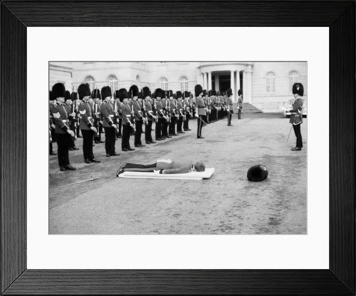 Framed Print : A hard days work for actor Richard Warwick who is playing Bumbo Bailey in the film