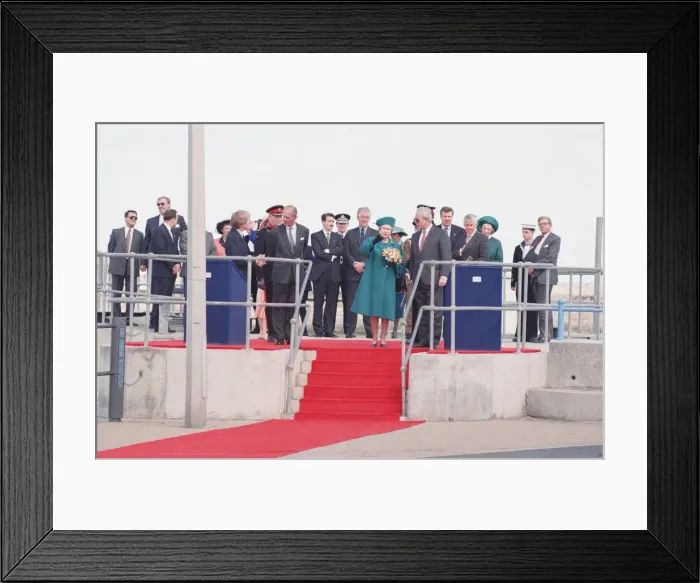 Framed Print : Queen Elizabeth II and Prince Philip visiting Hartlepool Marina. 18th May 1993 Framed Print : Queen Elizabeth II and Prince Philip visiting Hartlepool Marina. 18th May 1993
