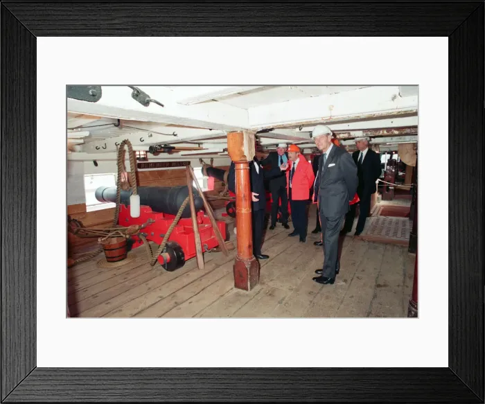 Framed Print : Queen Elizabeth II and Prince Philip visiting Hartlepool Marina