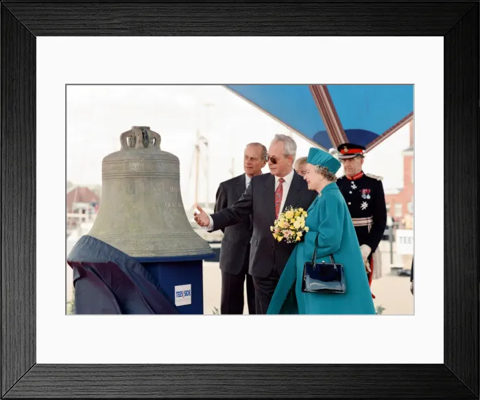 Framed Print : Queen Elizabeth II and Prince Philip visiting Hartlepool Marina. 18th May 1993 Framed Print : Queen Elizabeth II and Prince Philip visiting Hartlepool Marina. 18th May 1993