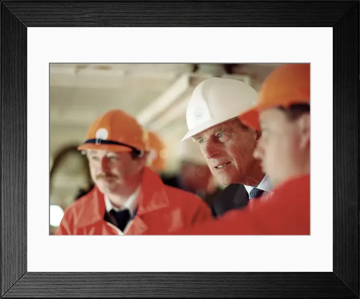 Framed Print : Queen Elizabeth II and Prince Philip visiting Hartlepool Marina Framed Print : Queen Elizabeth II and Prince Philip visiting Hartlepool Marina