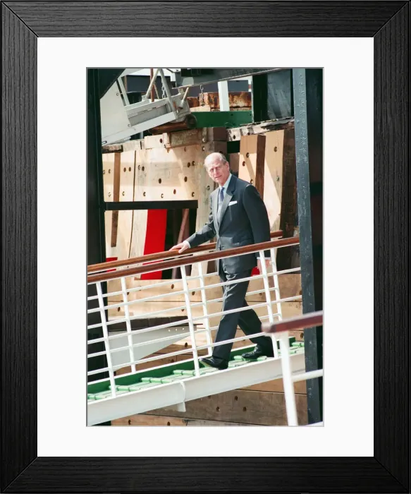 Framed Print : Queen Elizabeth II and Prince Philip visiting Hartlepool Marina. 18th May 1993 Framed Print : Queen Elizabeth II and Prince Philip visiting Hartlepool Marina. 18th May 1993