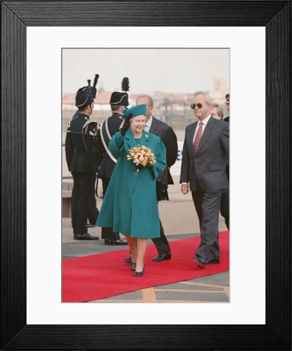 Framed Print : Queen Elizabeth II and Prince Philip visiting Hartlepool Marina. 18th May 1993 Framed Print : Queen Elizabeth II and Prince Philip visiting Hartlepool Marina. 18th May 1993
