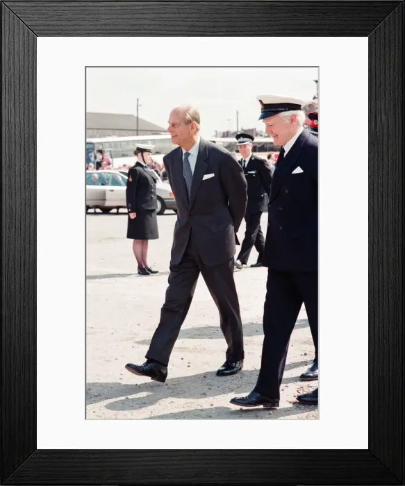 Framed Print : Queen Elizabeth II and Prince Philip visiting Hartlepool Marina. 18th May 1993 Framed Print : Queen Elizabeth II and Prince Philip visiting Hartlepool Marina. 18th May 1993