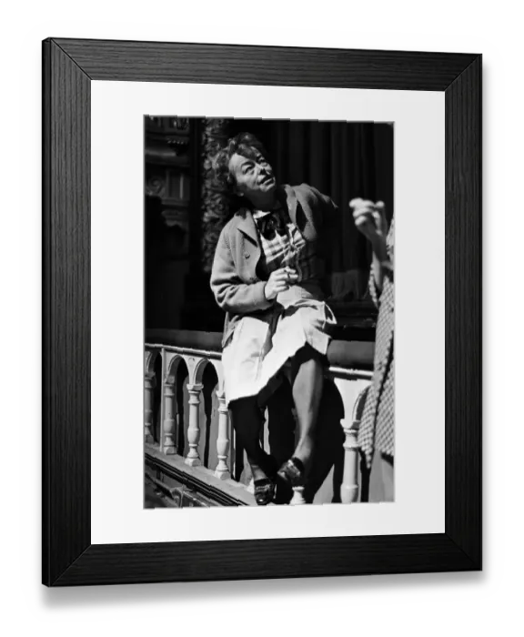 Framed Print : Joan Littlewood at Theatre Royal Stratford East. 14th March 1967