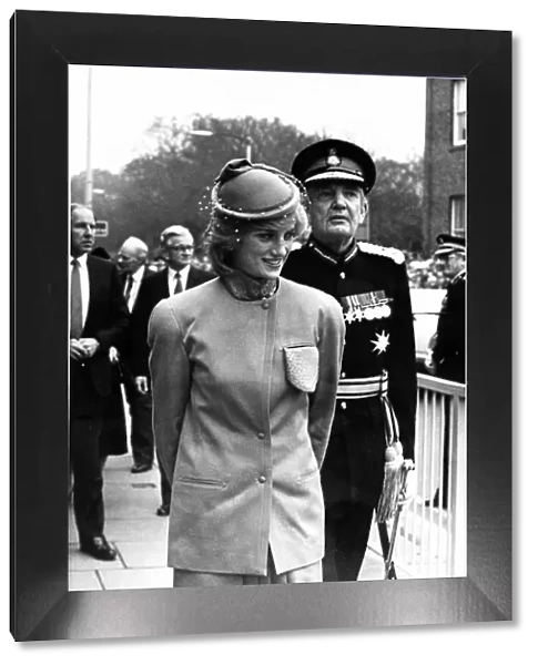 HRH Princess Diana, The Princess of Wales, visits Carlisle, North West of England