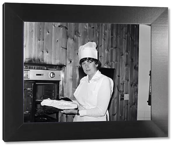 Prudence Leith (also known as Prue Leith) pictured in the kitchen