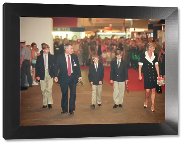 HRH The Princess of Wales, Princess Diana arrives at Earls Court for The Royal Tournament