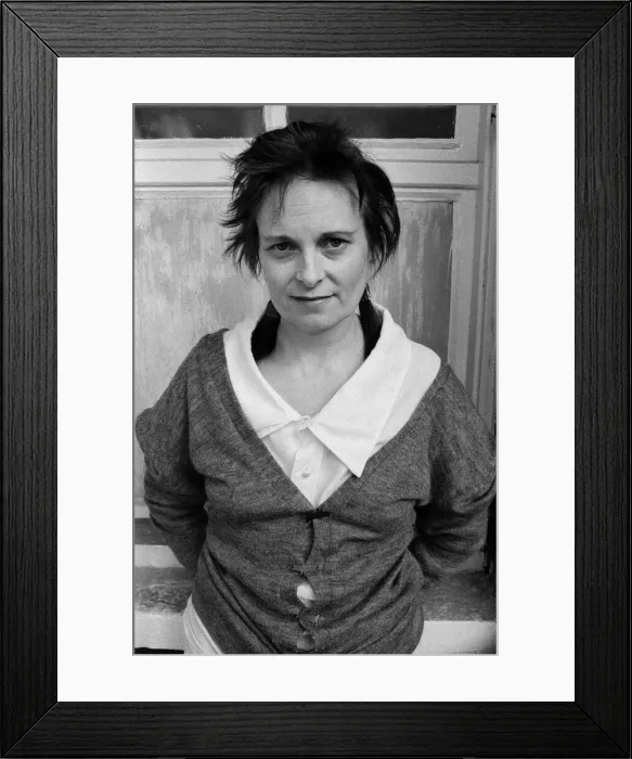 Framed Print : British fashion designer Vivienne Westwood. 28th April 1983 Framed Print : British fashion designer Vivienne Westwood. 28th April 1983