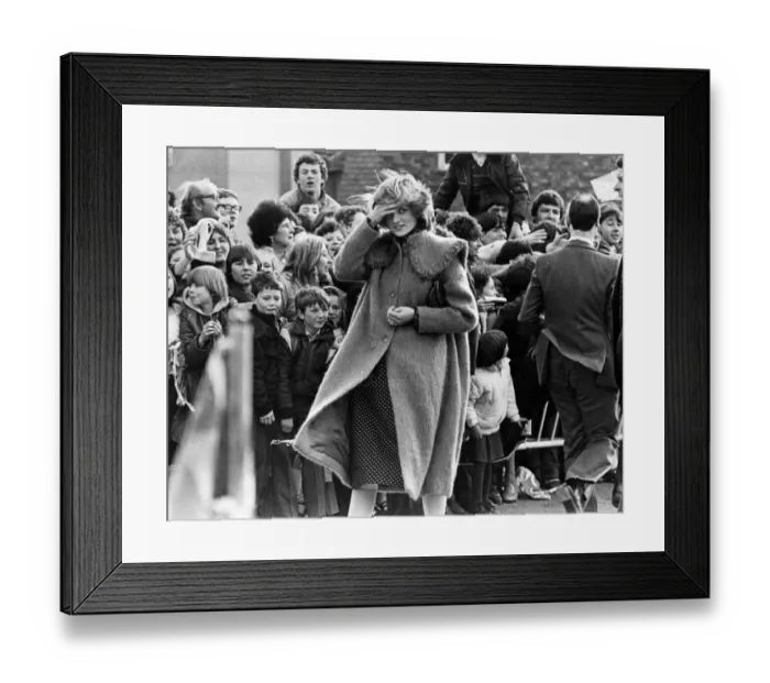 Framed Print : HRH The Princess of Wales, Princess Diana in Huddersfield, West Yorkshire Framed Print : HRH The Princess of Wales, Princess Diana in Huddersfield, West Yorkshire