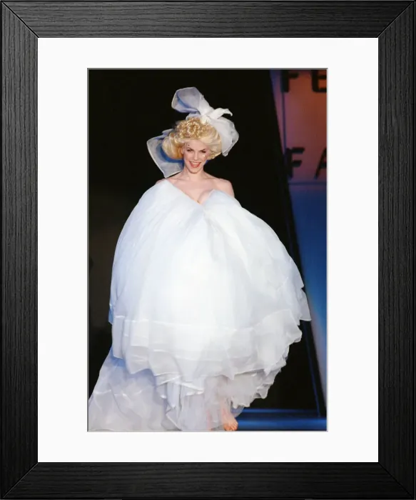 Framed Print : Model Sara Stockbridge pictured on the catwalk during Vivienne Westwood fashion show Framed Print : Model Sara Stockbridge pictured on the catwalk during Vivienne Westwood fashion show