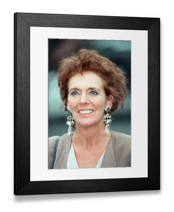 Framed Print : Sue Johnston attends a photocall for ITV series Medics. 12th March 1992
