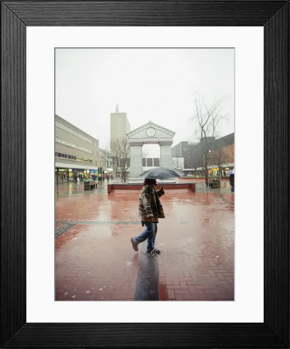 Framed Print : Newport, South Wales. General views and scenes, 27th January 1995. Newport Civic Clock Framed Print : Newport, South Wales. General views and scenes, 27th January 1995. Newport Civic Clock