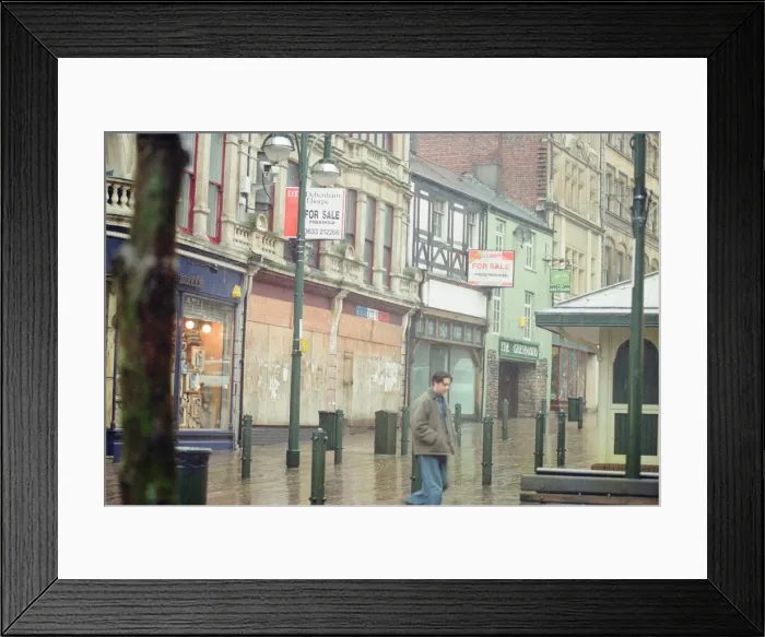 Framed Print : Newport, South Wales. General views and scenes, 27th January 1995 Framed Print : Newport, South Wales. General views and scenes, 27th January 1995
