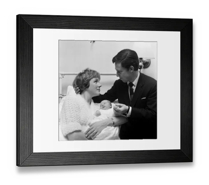 Framed Print : Actress Julie Andrews of My Fair Lady fame pictured in the London Clinic with