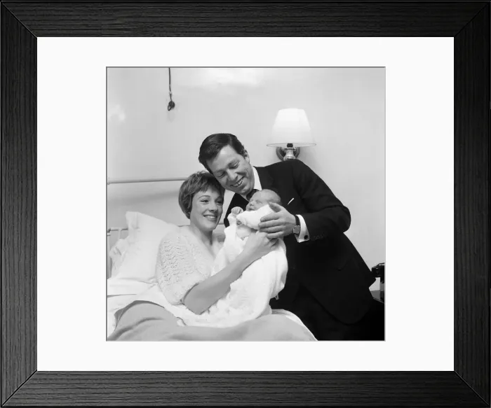 Framed Print : Actress Julie Andrews of My Fair Lady fame pictured in the London Clinic with Framed Print : Actress Julie Andrews of My Fair Lady fame pictured in the London Clinic with