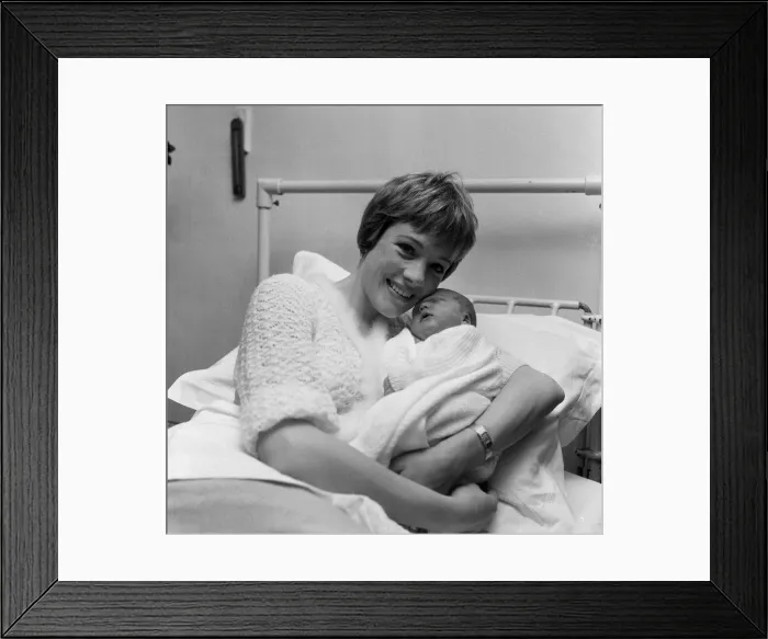 Framed Print : Actress Julie Andrews of My Fair Lady fame pictured in the London Clinic with Framed Print : Actress Julie Andrews of My Fair Lady fame pictured in the London Clinic with