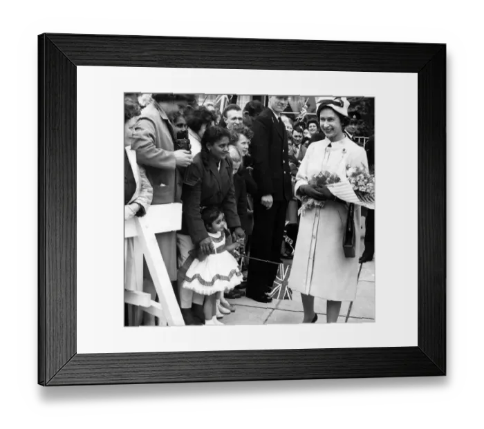 Framed Print : Queen Elizabeth II visits Birmingham. 24th May 1963 Framed Print : Queen Elizabeth II visits Birmingham. 24th May 1963