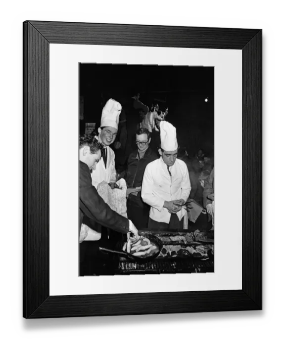 Framed Print : Food being prepared at a live music event during Aviemore Festival Week Framed Print : Food being prepared at a live music event during Aviemore Festival Week