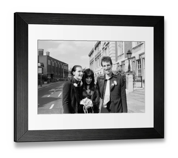 Framed Print : Punk rock wedding at Acton Town Hall of The Damned frontman Dave Vanian, 20 Framed Print : Punk rock wedding at Acton Town Hall of The Damned frontman Dave Vanian, 20