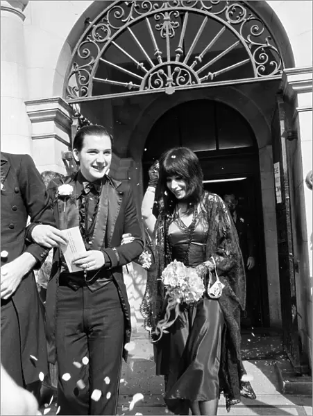 Punk rock wedding at Acton Town Hall of The Damned frontman Dave Vanian, 20