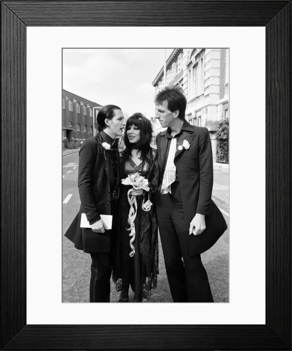 Framed Print : Punk rock wedding at Acton Town Hall of The Damned frontman Dave Vanian, 20 Framed Print : Punk rock wedding at Acton Town Hall of The Damned frontman Dave Vanian, 20