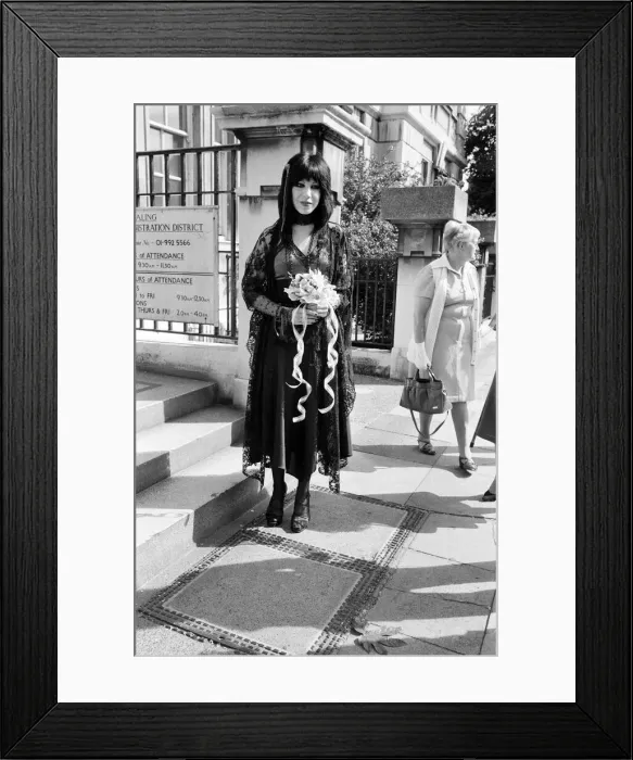 Framed Print : Punk rock wedding at Acton Town Hall of The Damned frontman Dave Vanian, 20 Framed Print : Punk rock wedding at Acton Town Hall of The Damned frontman Dave Vanian, 20