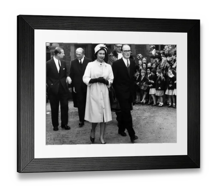 Framed Print : Queen Elizabeth II and Prince Philip visit Birmingham. 24th May 1963