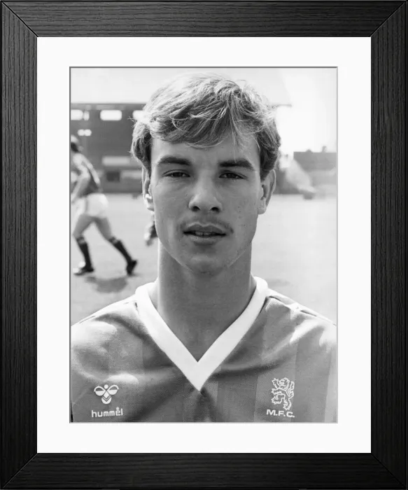 Framed Print : Middlesbrough player Peter Beagrie as an apprentice 13th August 1984