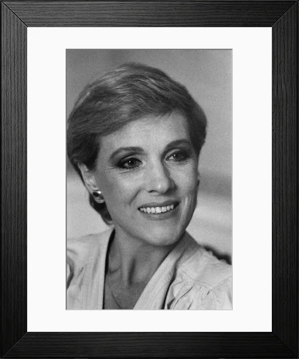 Framed Print : Actress Julie Andrews pictured at a London Hotel. 28th June 1983 Framed Print : Actress Julie Andrews pictured at a London Hotel. 28th June 1983