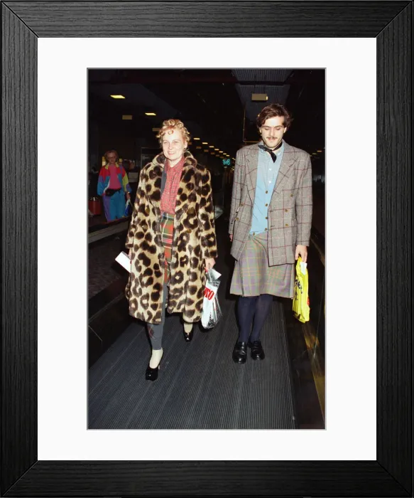 Framed Print : British fashion designer Vivienne Westwood with her assistant Andreas Kronthaler Framed Print : British fashion designer Vivienne Westwood with her assistant Andreas Kronthaler